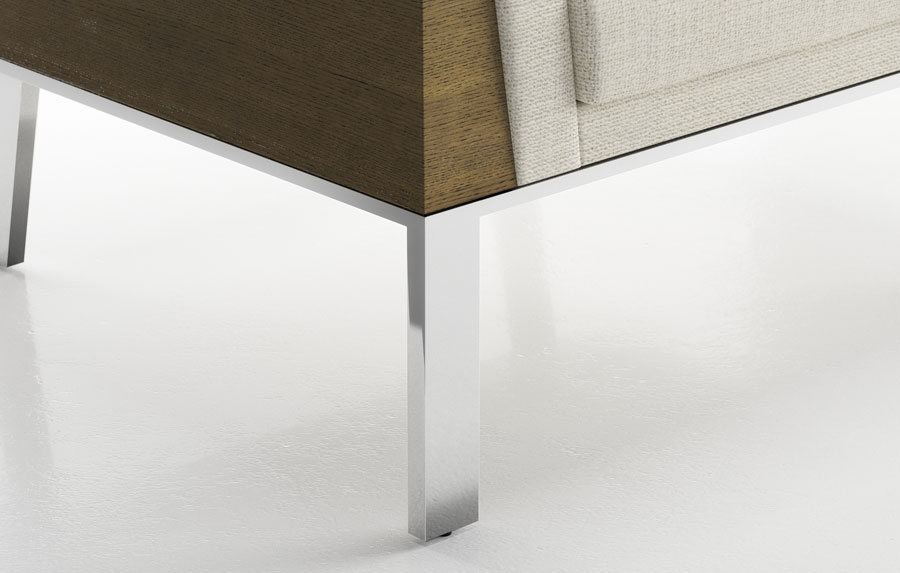 Ava Wood Back Lounge Chair