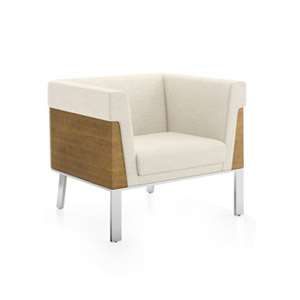 Ava Wood Back Lounge Chair
