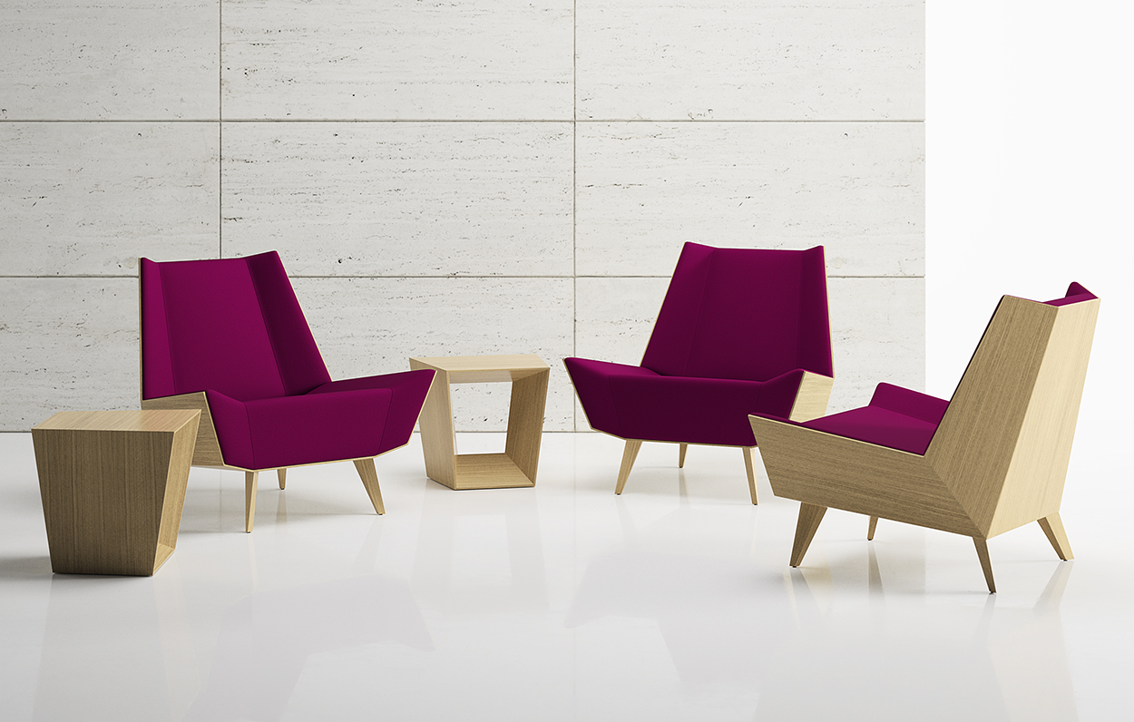 Avant Wood Back Lounge Chair