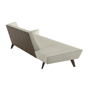 Avant Long Angled Wood Back Sofa - thumb