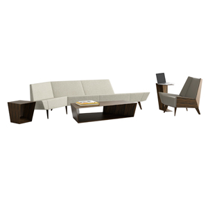 Avant Wood Back Lounge Chair - thumb