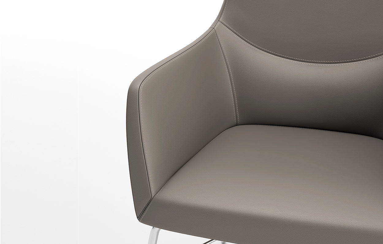 Bing Guest Chair Tubular Base