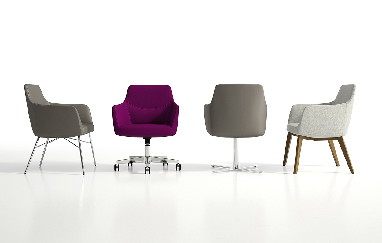 Bing Guest Chair Tubular Base