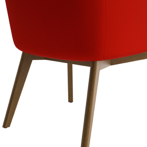 Bing Guest Chair Wood Legs - thumb