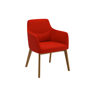 Bing Guest Chair Wood Legs