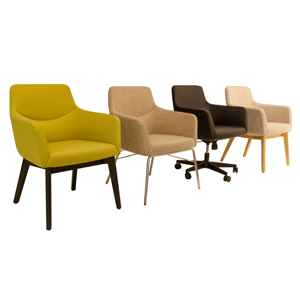 Bing Guest Chair Tubular Base - thumb