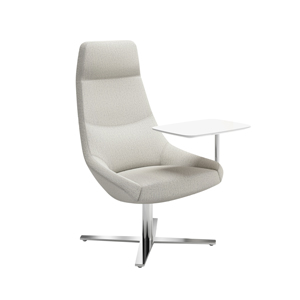 Bing High Back Work Lounge 4 Star Base + Tablet