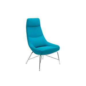 Bing High Back Work Longe Tubular Base