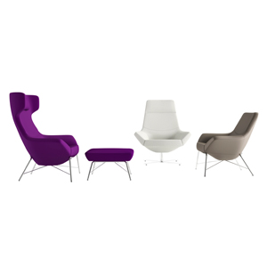 Bing High Back Luxe Lounge 4 Star Base - thumb