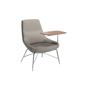 Bing Mid Back Work Lounge Tubular Base + Tablet