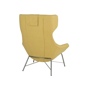 Bing Wing Back Luxe Lounge Tubular Base - thumb