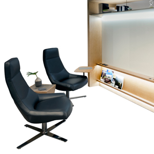 Bing High Back Work Lounge 4 Star Base - thumb