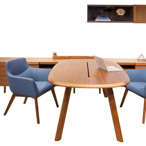 Bing Guest Chair Wood Legs - thumb
