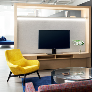 Bing Mid Back Luxe Lounge Wood Base - thumb