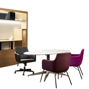 Bing Guest Chair Tubular Base - thumb