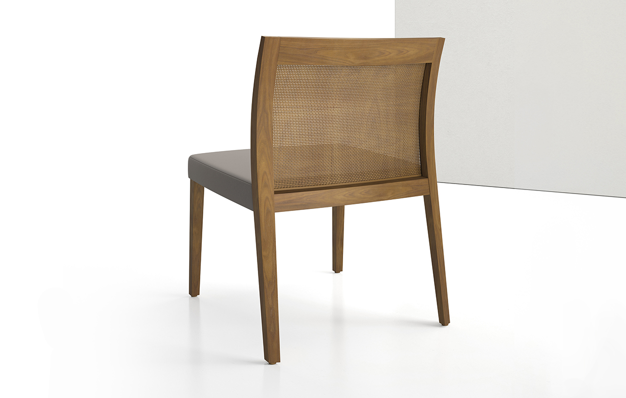 Brannan Side Chair Armless Cane Back