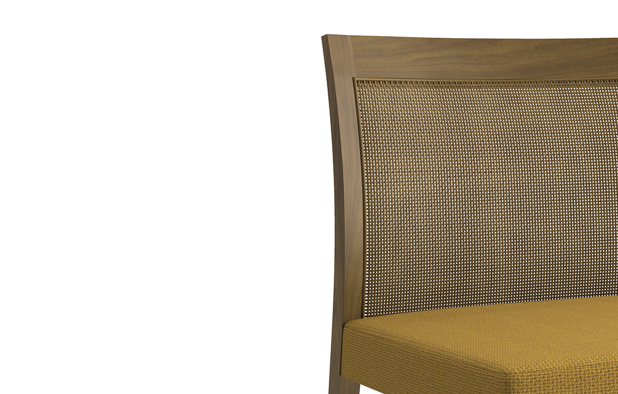 Brannan Side Chair Armless Cane Back