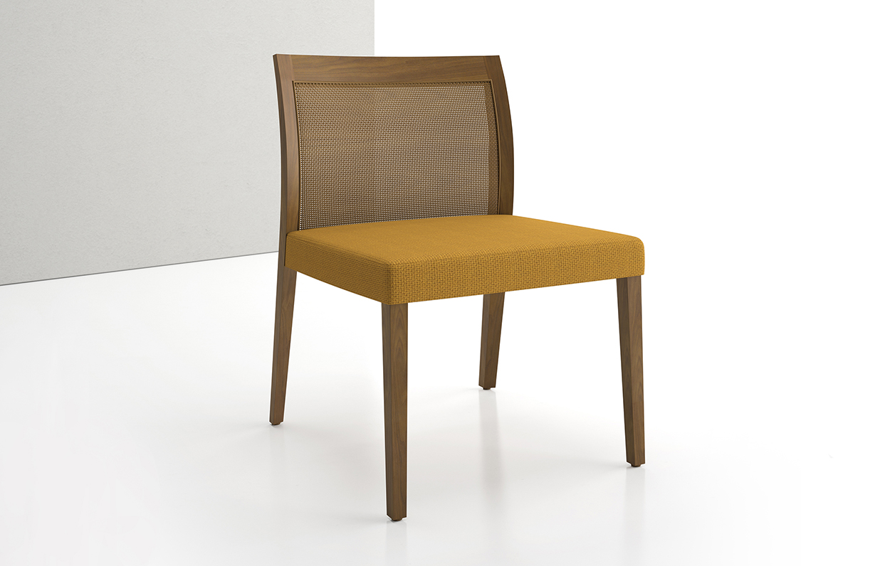 Brannan Side Chair Armless Cane Back
