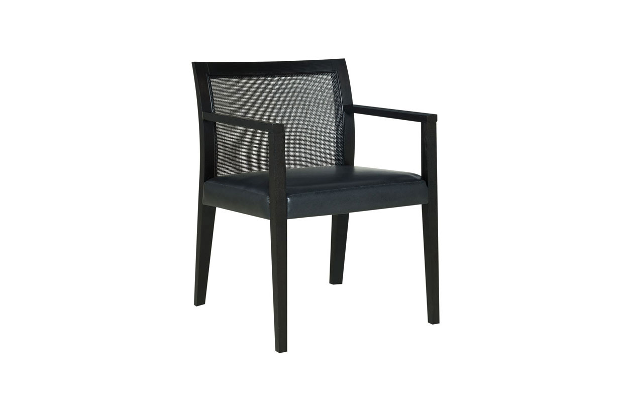 Brannan Side Chair Open Arm Cane Back