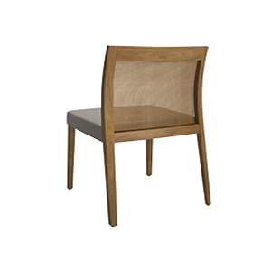 Brannan Side Chair Armless Cane Back - thumb