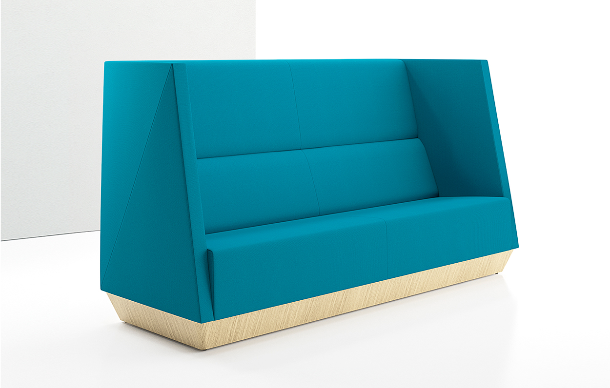 Caid High Back Sofa Plinth Base