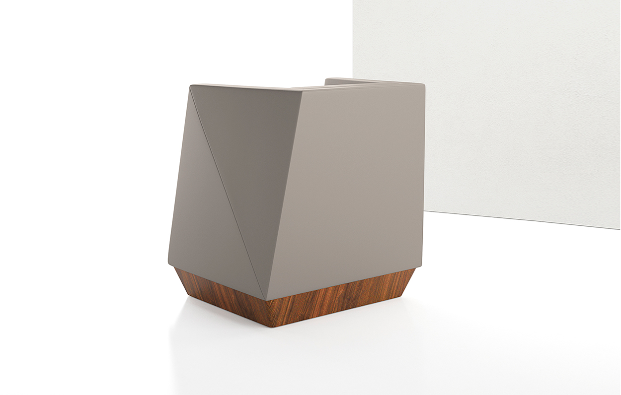 Caid Mid Back Lounge Chair Plinth Base