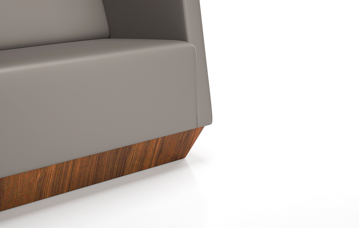Caid Mid Back Sofa Plinth Base