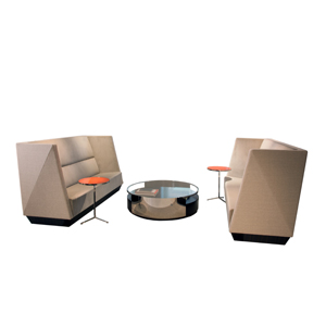 Caid High Back Sofa Wood Leg - thumb