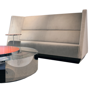 Caid High Back Sofa Wood Leg - thumb