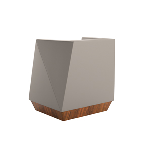 Caid Mid Back Lounge Chair Plinth Base - thumb