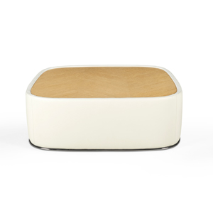 Ellsworth Ottoman Wood Top - thumb