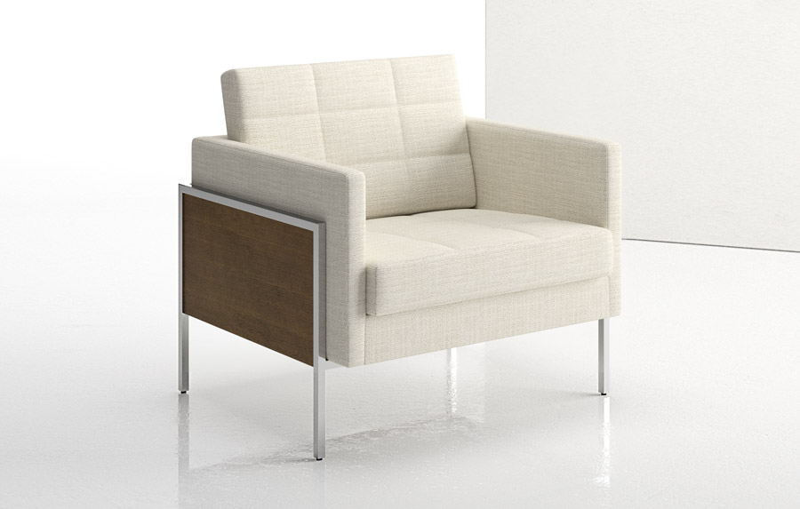 Ethos One Lounge Chair Wood Panels