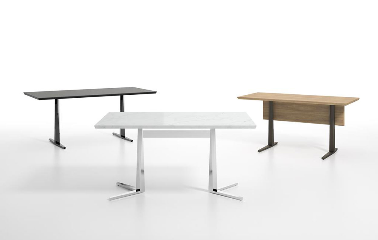 Facet Rectangular Desk Y Base