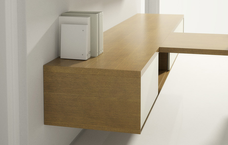 Float™ Casegoods Configuration Typical D Detail