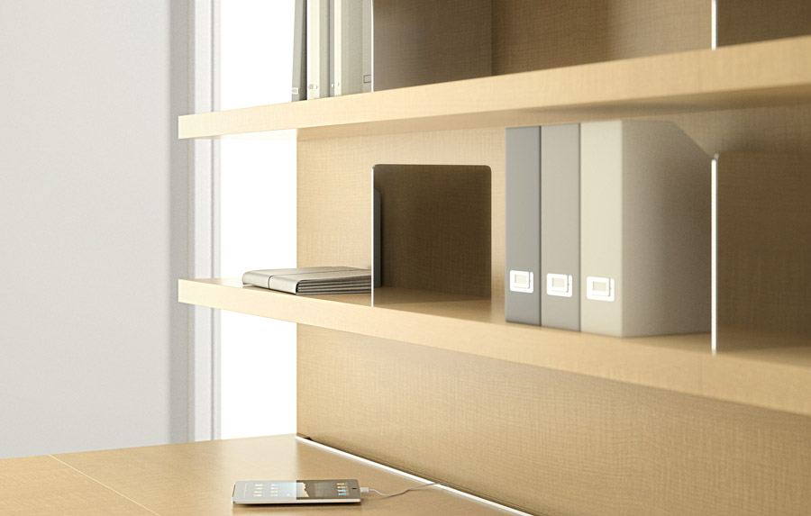 Float™ Casegoods Configuration Typical J Detail