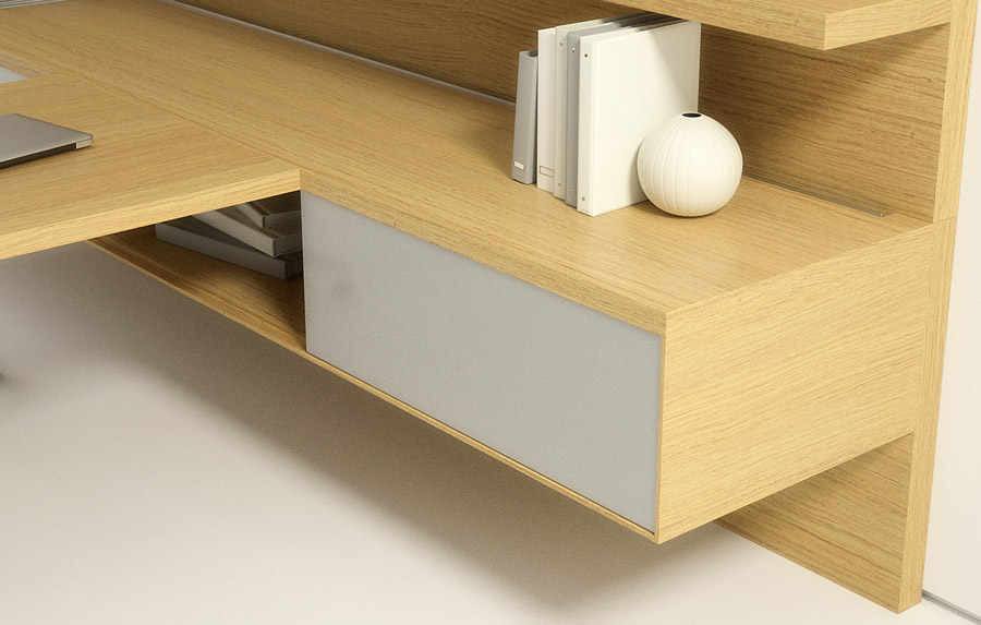 Float™ Casegoods Configuration Typical M Detail