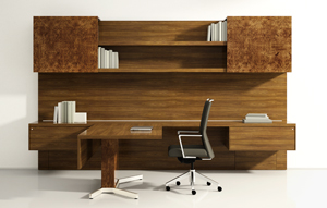 Float™ Casegoods Typical A: Optional Burl Doors - thumb