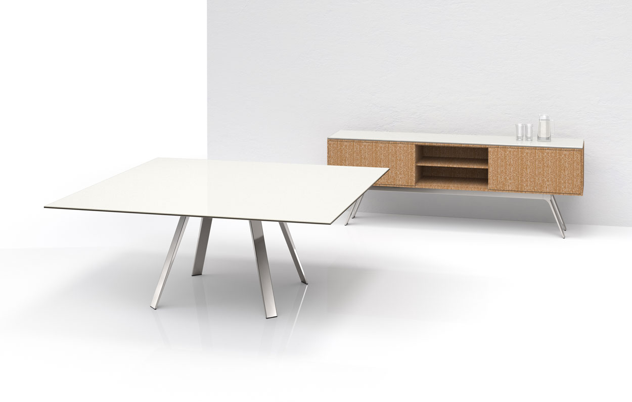 Gait™ Meeting Table and Credenza