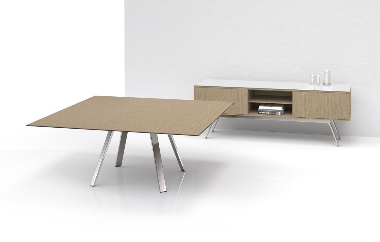Gait™ Meeting Table and Credenza