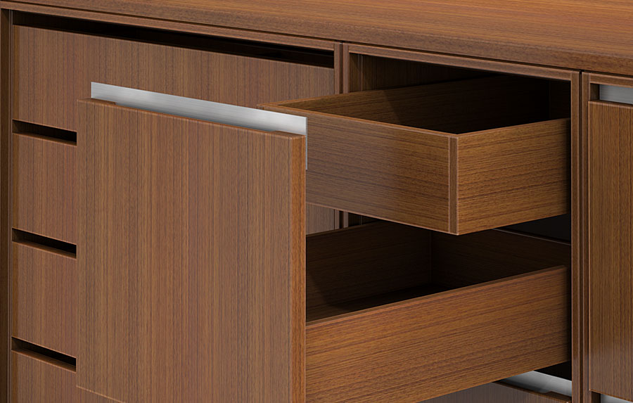 GL™ Casegoods Credenza Drawer Detail 