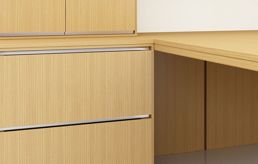 GL™ Casegoods File Drawer Pull Detail 