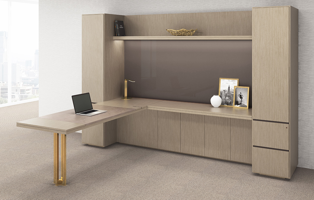 GL™ Casegoods in EV Flat Cut Oak