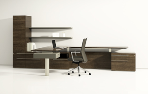 Index LT™ Casegoods Optional Black Apricot, Height-Adjustment - thumb