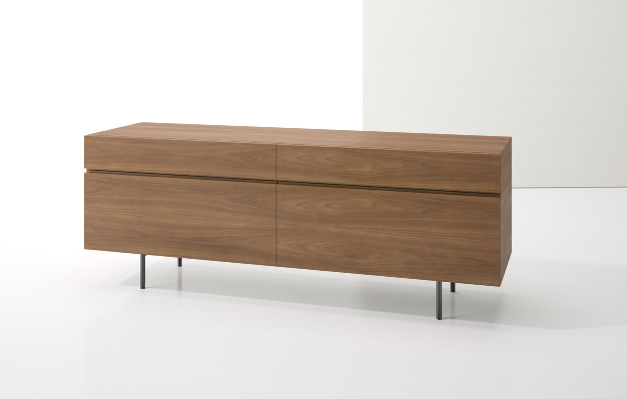 Index R™ Credenza Metal Legs with Two Box/Files
