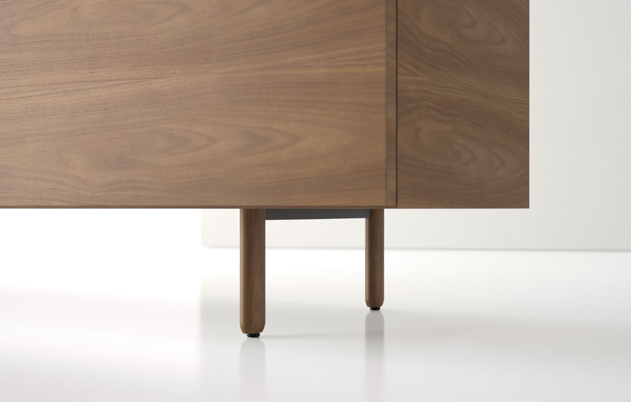 Index R™ Credenza Wood Leg Detail