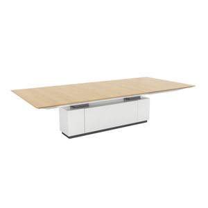 Motile Table in Natural Oak