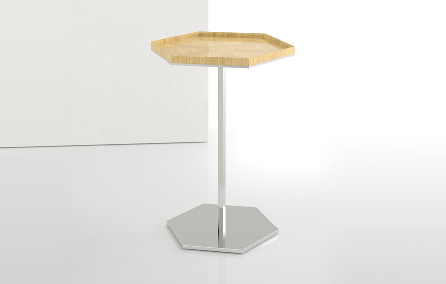 Plateau Hexagon Side Table