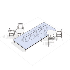 SuperSpan B2B Two Seater Island - thumb